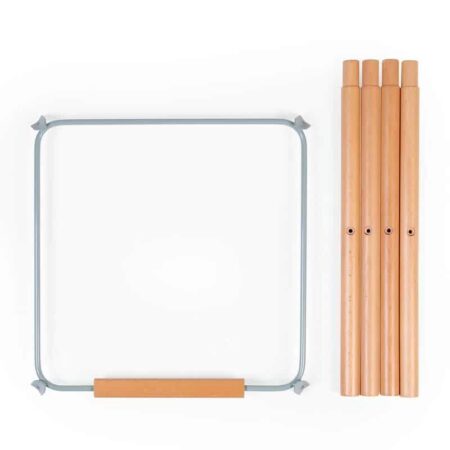 Childhome - Evolu Extra Set Lange Poten + Voetsteun - Hout - Munt