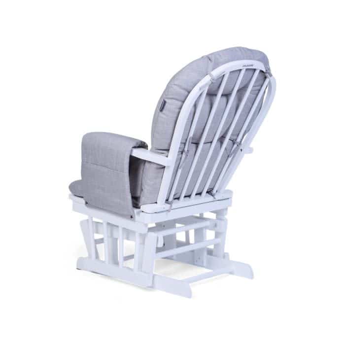 Childhome - Gliding Chair Schommelstoel Rond Met Voetsteun - Hout Canvas - Grijs