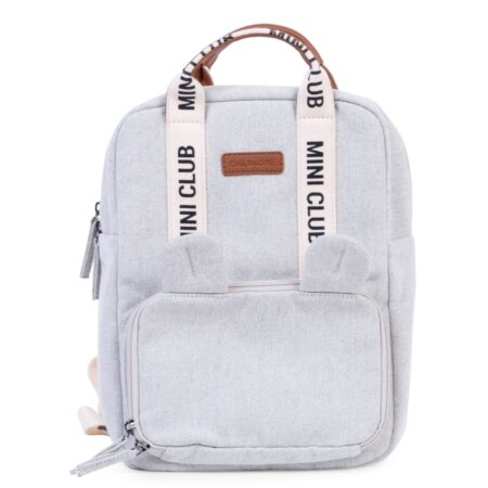 Childhome - MINI CLUB KINDERRUGZAK - SIGNATURE - CANVAS - OFF WHITE