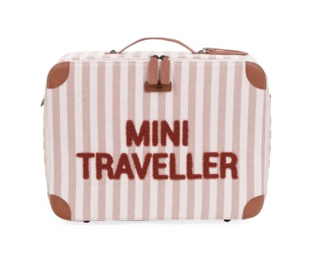 Childhome - MINI TRAVELLER STREPEN NUDE/TERRACOTTA