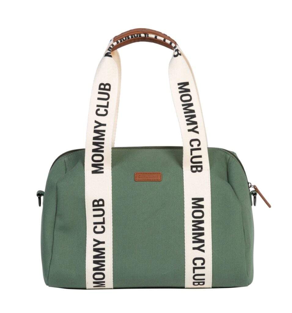 Childhome - MOMMY CLUB VERZORGINGSTAS - SIGNATURE - CANVAS - GROEN