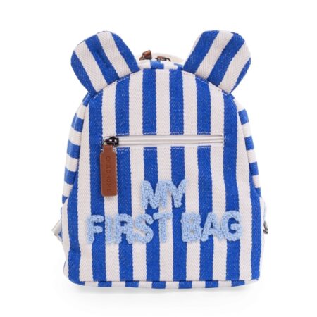 Childhome - MY FIRST BAG STREPEN - ELEKTRISCH BLAUW/LICHTBLAUW