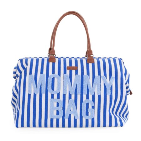 Childhome - Mommy Bag Â® Verzorgingstas - Stripes - Electric Blue/Light Blue