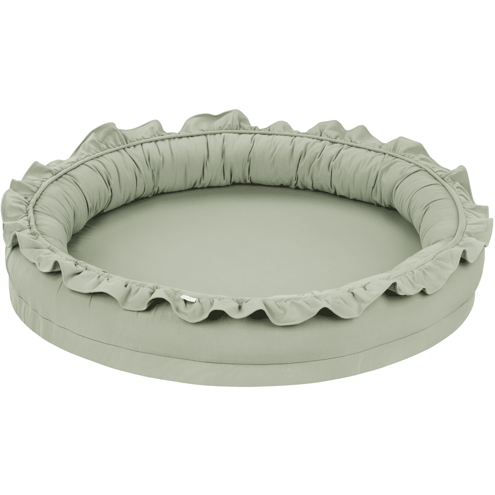Cotton & Sweet - Junior nest cover bc with ruffles - Desert green