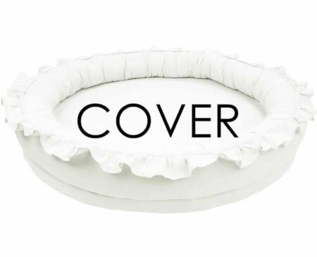 Cotton & Sweet - Junior nest cover bc with ruffles - White
