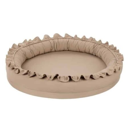 Cotton & Sweet - Small Junior nest with ruffles - Cappuccino