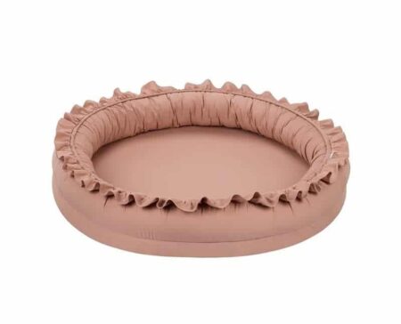 Cotton & Sweet - Small Junior nest with ruffles - Dusty peach