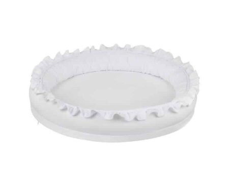 Cotton & Sweet - Small Junior nest with ruffles - White