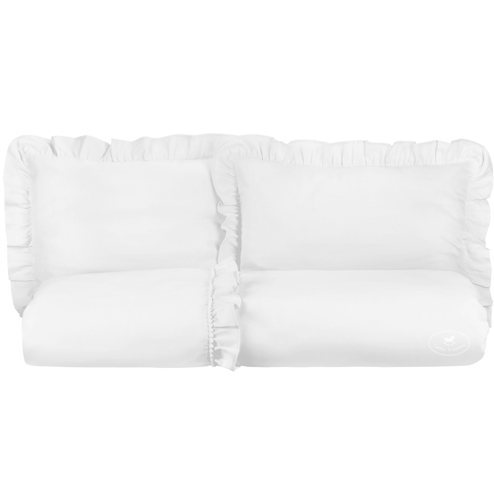 Cotton & Sweets - Adult bed linen withut filling Boho (2 pillow cases included) White