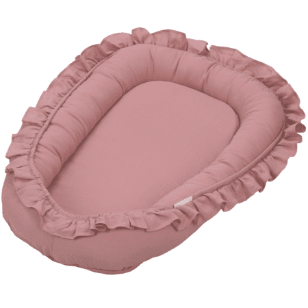 Cotton & Sweets - Baby nest with ruffles Blush