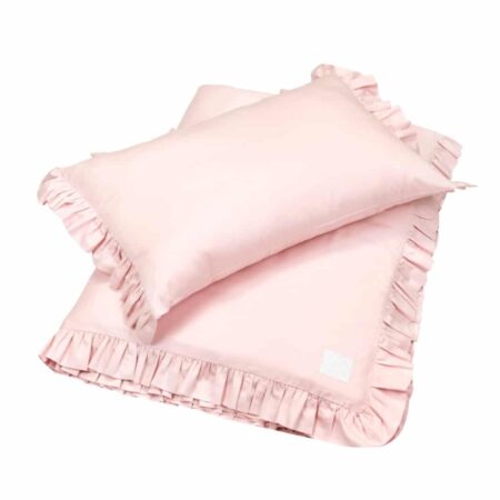 Cotton & Sweets - Bed linen SG non filled JUNIOR with ruffles Blush