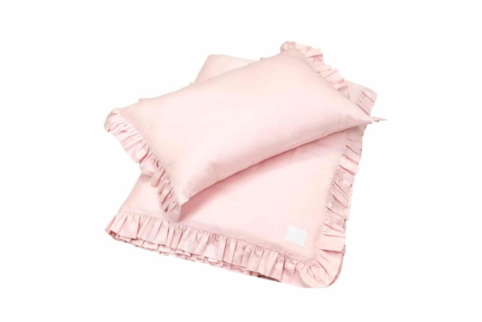 Cotton & Sweets - Bed linen SG non filled JUNIOR with ruffles Blush