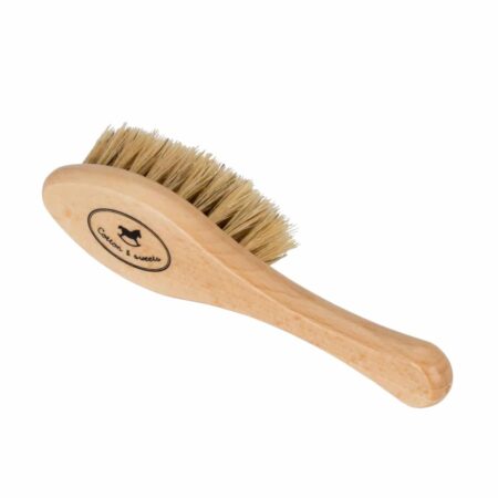Cotton & Sweets - CHILDREN'S CRADLE CAP BRUSH MADE OF BRISTLES Beige