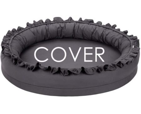 Cotton & Sweets - Cover Junior nest bc with ruffles Graphit