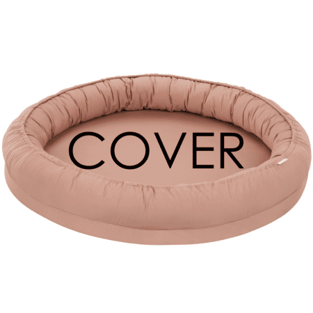 Cotton & Sweets - Cover Small Junior nest with ruffles Dusty peach