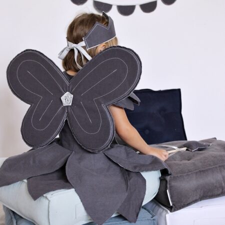 Cotton & Sweets - Fairy wings Silver - Graphit