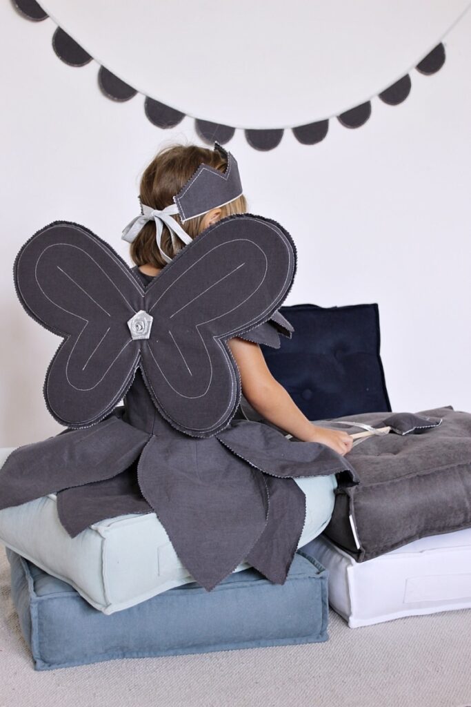 Cotton & Sweets - Fairy wings Silver - Graphit