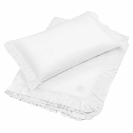 Cotton & Sweets - Margaret Junior bed linen with ruffles (covers) White