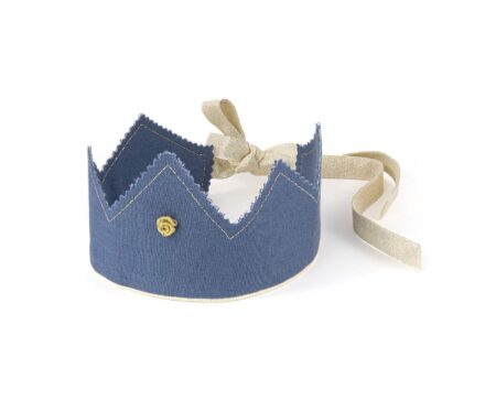 Cotton & Sweets - Party Crown Rose - Gold - Denim