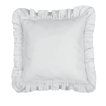 Cotton & Sweets - Pillow with ruffles SG Light grey