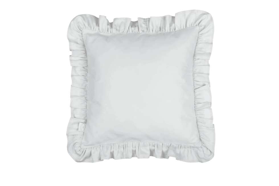Cotton & Sweets - Pillow with ruffles SG Light grey