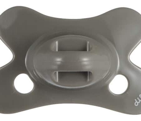 Difrax - Difrax Fopspeen Dental 0-6 M Uni/Pure Grijs/Clay