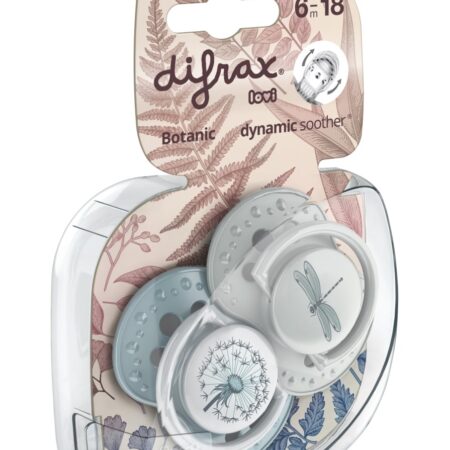 Difrax - Dynamic Fopspeen 6-18M Botanic Blue / Green
