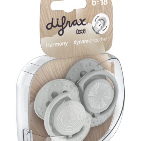 Difrax - Dynamic Fopspeen 6-18 M Harmony L.Grey / D.Grey