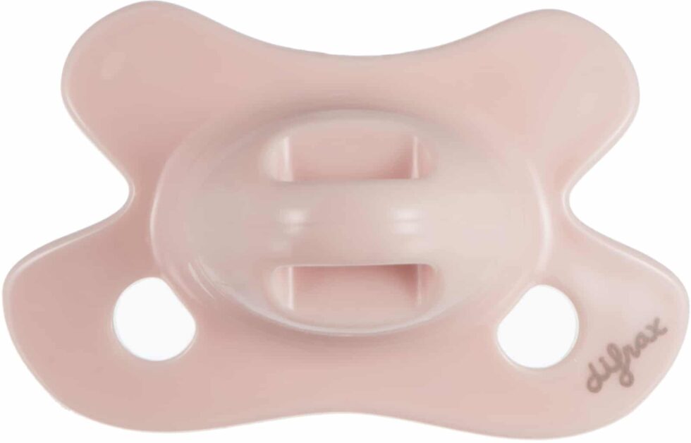 Difrax - Fopspeen Natural Newborn Uni/Pure Roze/Blos