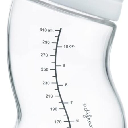 Difrax - S-Fles Breed Glas Wit 310Ml