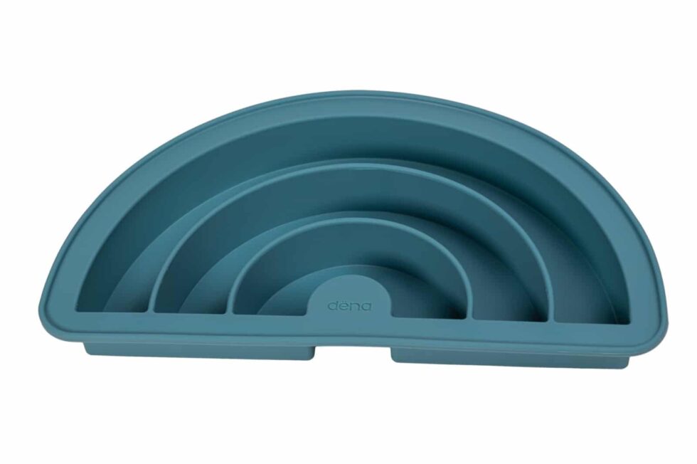 Dëna - Bakken: REGENBOOG - blauw, in silicone, in doos