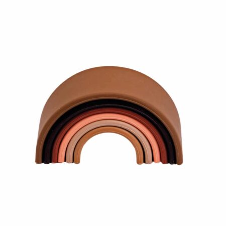 Dëna - Diversiteit: REGENBOOG 6x, in silicone, in doos, 0m+