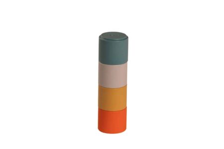 Dëna - Natuur: STAPELBEKERS 4x, in silicone, in doos, 0m+