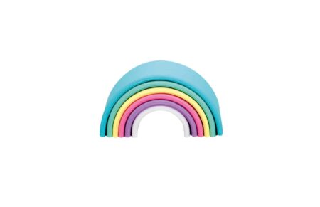 Dëna - Pastel: REGENBOOG 6x, in silicone, in doos, 0m+