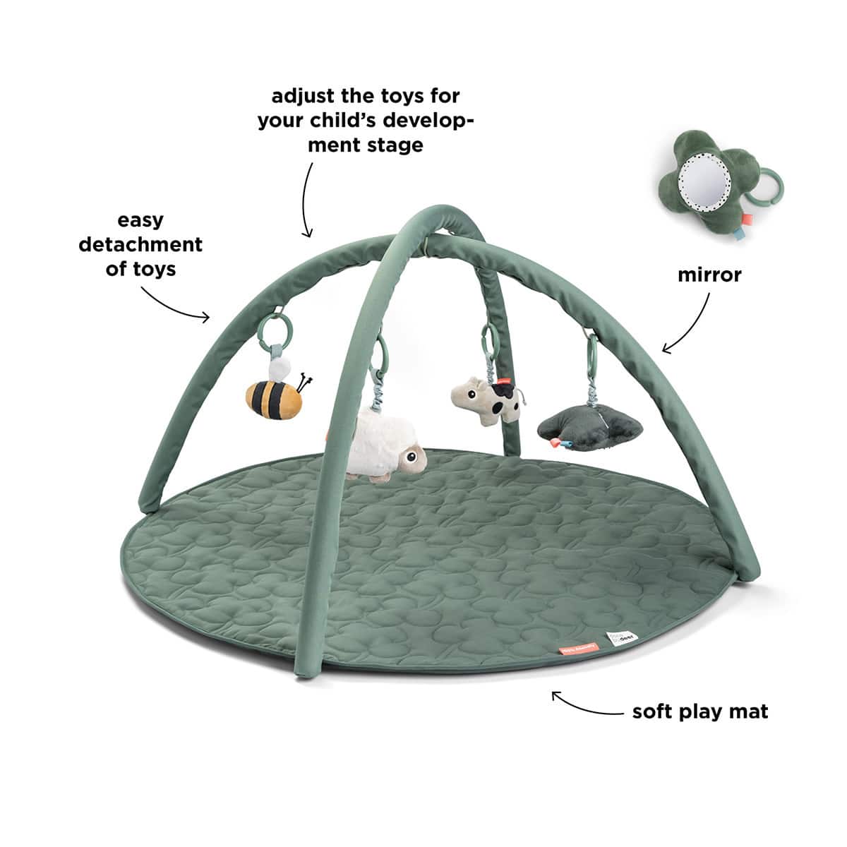 Done by Deer - Activity play mat Tiny farm Green