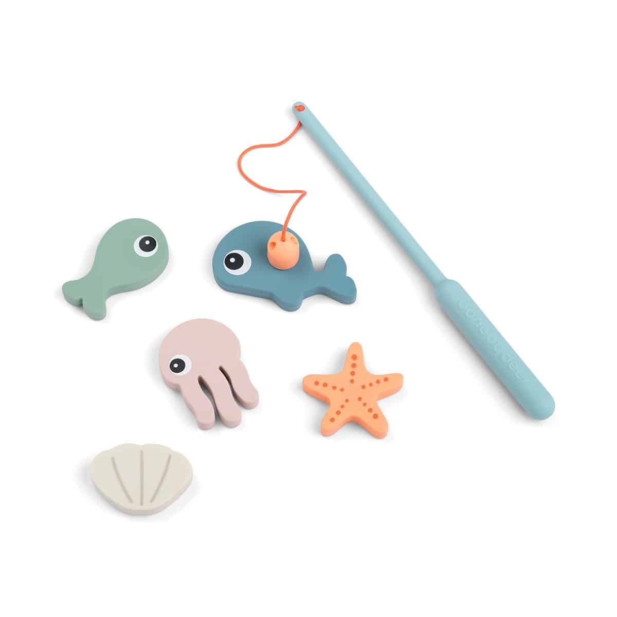 Done by Deer - Bath fishing toy Sea friends Colour mix
