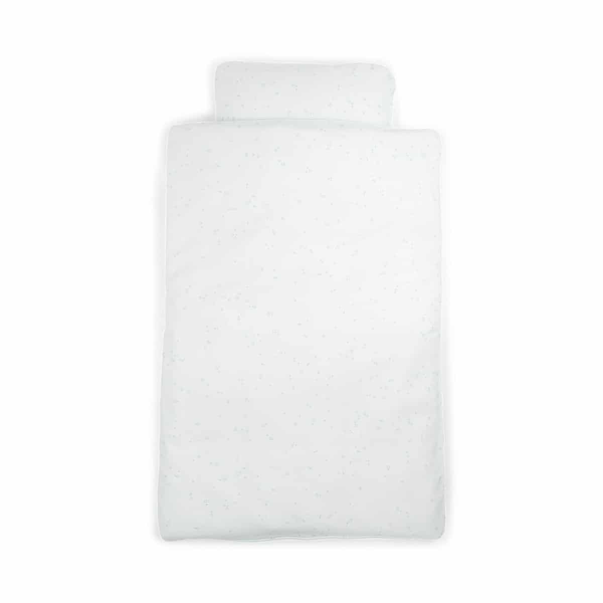 Done by Deer - Bedlinen baby INT/DK GOTS Jelly & Wally Blue