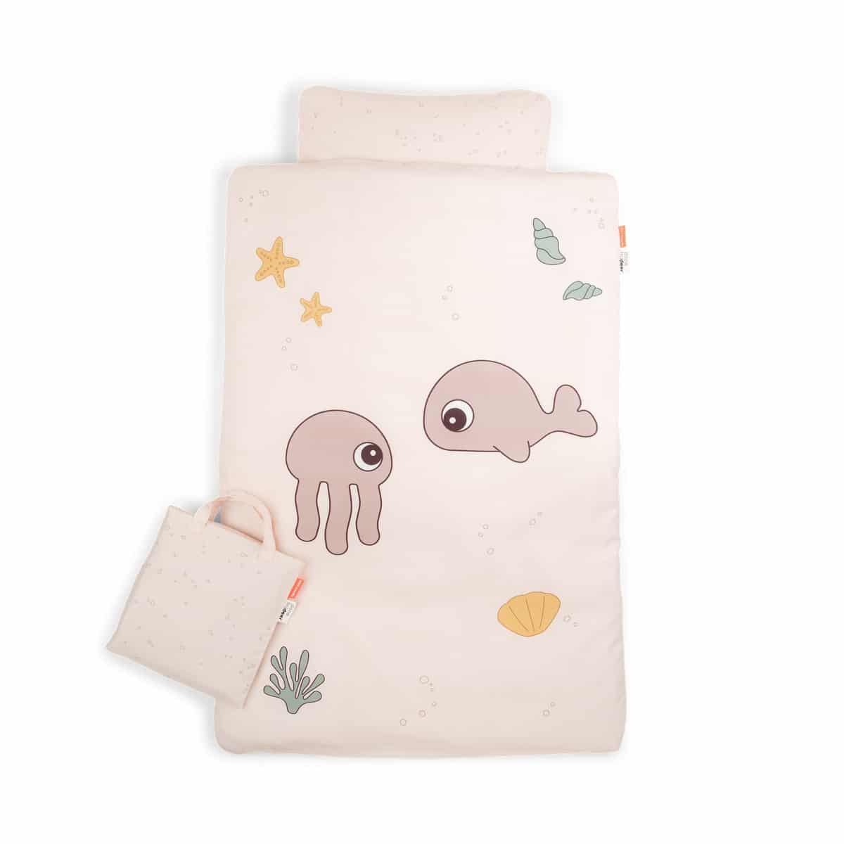 Done by Deer - Bedlinen baby INT/DK GOTS Jelly & Wally Powder