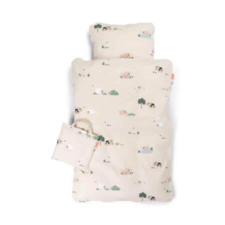 Done by Deer - Bedlinen baby INT/DK Tiny farm Sand