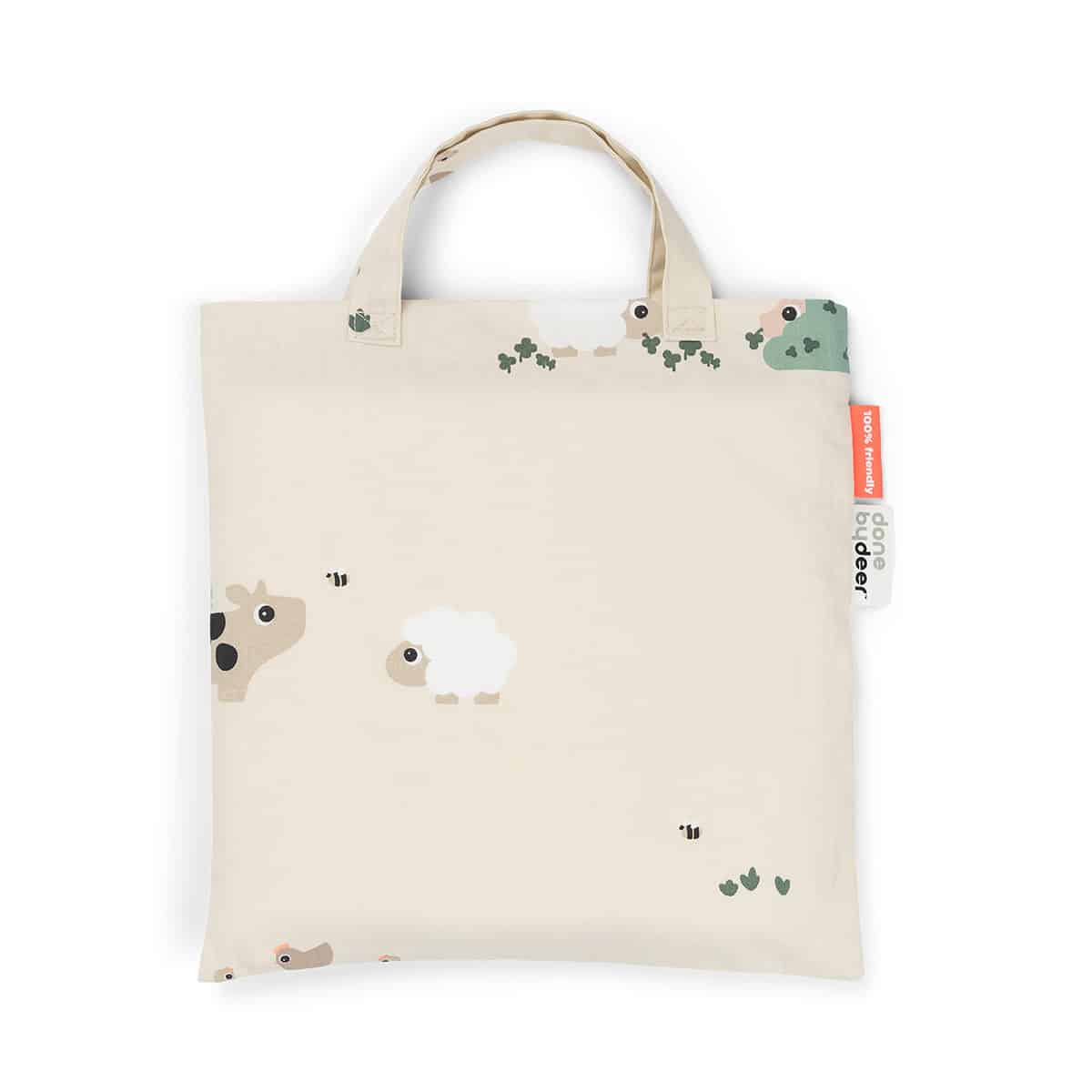 Done by Deer - Bedlinen baby INT/DK Tiny farm Sand