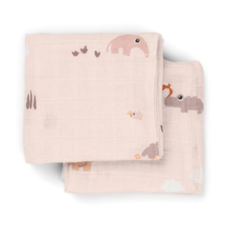 Done by Deer - Burp cloth 2-pack Playground Powder
