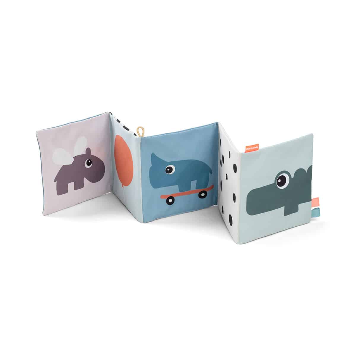 Done by Deer - Fold-out soft book Deer friends Colour mix