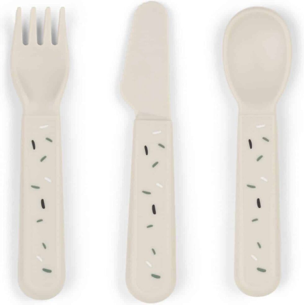 Done by Deer - Foodie cutlery set Confetti Sand