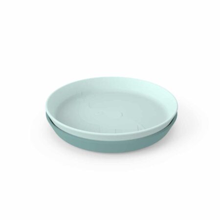 Done by Deer - Kiddish plate 2-pack Elphee Blue
