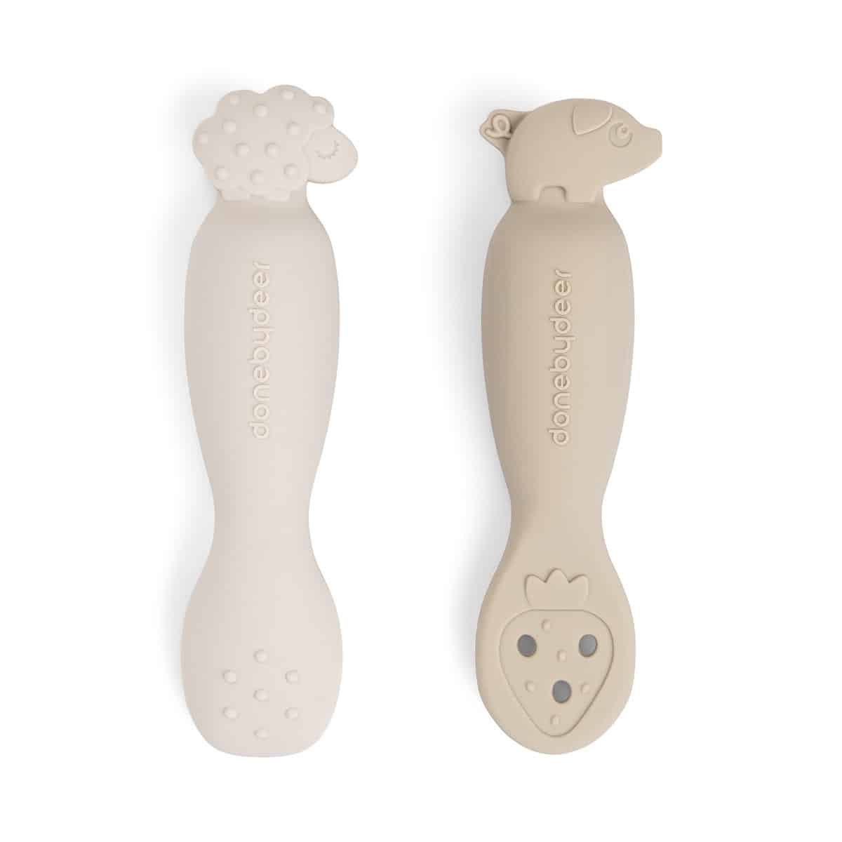 Done by Deer - Learning spoon set Tiny farm Sand