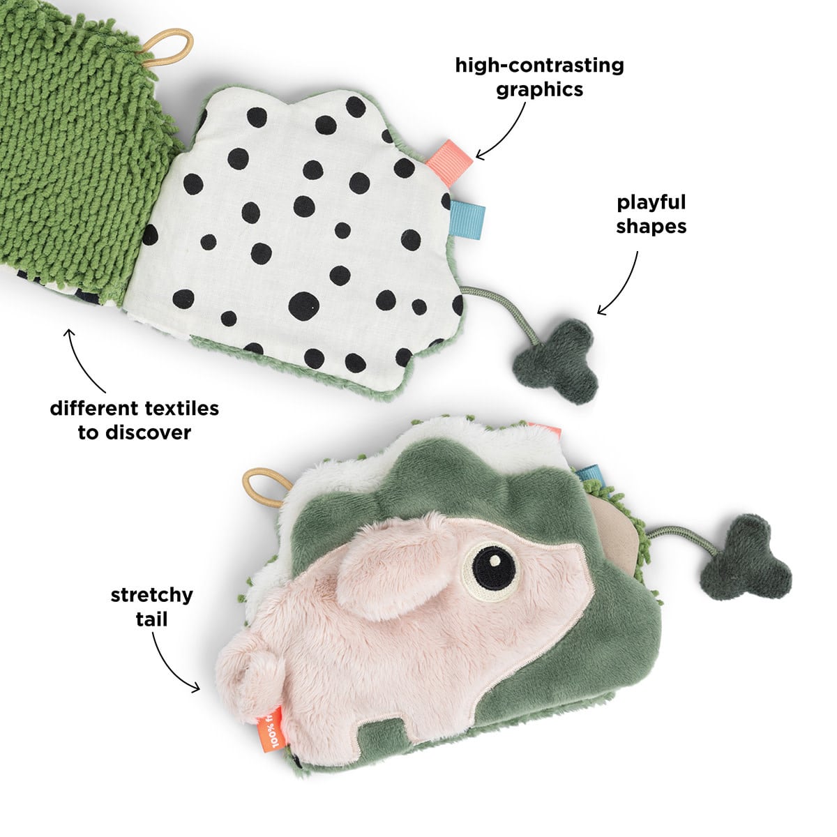 Done by Deer - Sensory baby book Tiny farm Colour mix