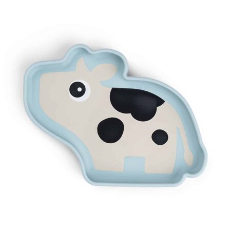 Done by Deer - Silicone Stick&Stay plate Dotti Blue