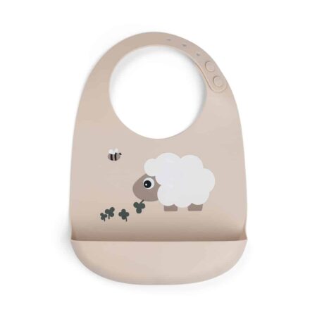 Done by Deer - Silicone bib Sheepy Sand
