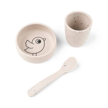 Done by Deer - Silicone first meal set Birdee Sand