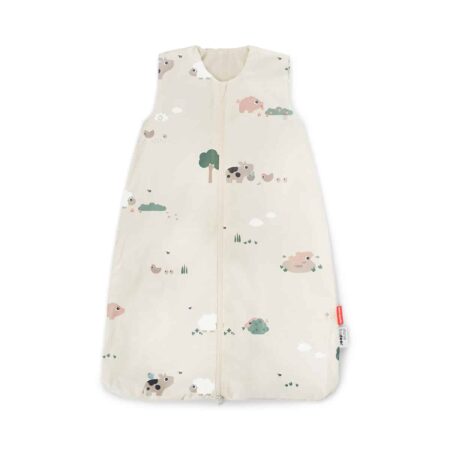 Done by Deer - Sleepy bag TOG 1.0 Tiny farm Sand 70 cm
